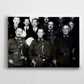 Dekolata Atatürk ve Paşalar 35x50 cm Kanvas Tablo