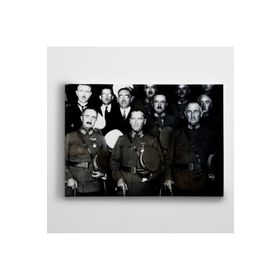 Dekolata Atatürk ve Paşalar 60x85 cm Kanvas Tablo