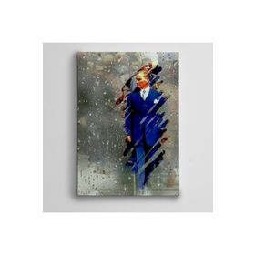 Dekolata Atatürk ve Yağmur 140x200 cm Kanvas Tablo
