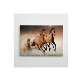 Dekolata Atlar 3 70x100 cm Kanvas Tablo