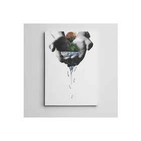 Dekolata Avuçlarımda Balıklar Mini 100x140 cm Kanvas Tablo