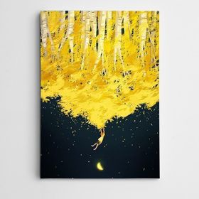 Dekolata Ay Çekimi Modern Sanat 100x140 cm Kanvas Tablo