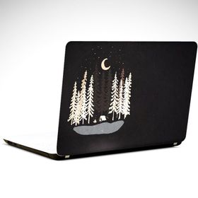 Dekolata Ay ve Ağaçlar 37x26 cm Laptop Sticker