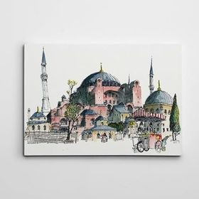 Dekolata Ayasofya 2 85x120 cm Kanvas Tablo