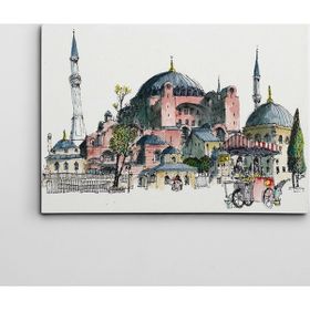 Dekolata Ayasofya 50x70 cm Kanvas Tablo