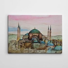 Dekolata Ayasofya 50x70 cm Kanvas Tablo