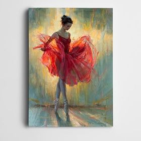 Dekolata Balerin 40x60 cm Kanvas Tablo