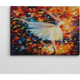 Dekolata Balerin 70x100 cm Kanvas Tablo