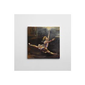 Dekolata Balerin Kare 50x50 cm Kanvas Tablo