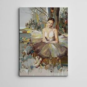 Dekolata Balerin Mini 35x50 cm Kanvas Tablo