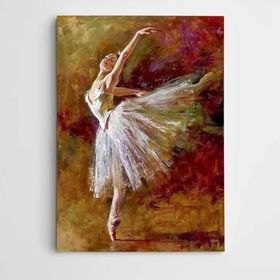 Dekolata Balerin Modern Sanat 40x60 cm Kanvas Tablo