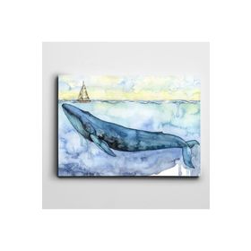 Dekolata Balık Ve Gemi 60x85 cm Kanvas Tablo