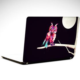 Dekolata Baykuş Low Poly 39x27 cm Laptop Sticker