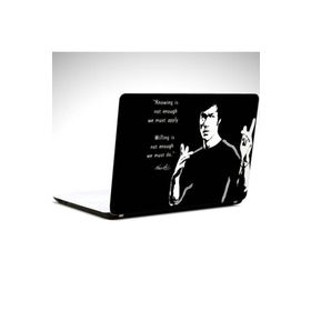 Dekolata Bruce Lee Siyah Beyaz 39x27 cm Laptop Sticker