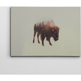 Dekolata Bufalo ve Orman 40x60 cm Kanvas Tablo