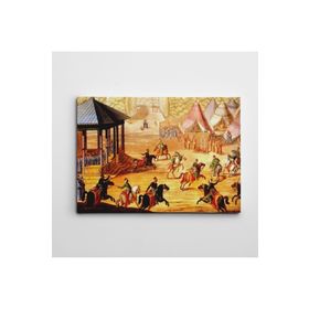 Dekolata Cirit Oyunu 20x30 cm Kanvas Tablo