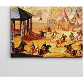 Dekolata Cirit Oyunu 40x60 cm Kanvas Tablo