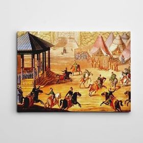 Dekolata Cirit Oyunu 40x60 cm Kanvas Tablo