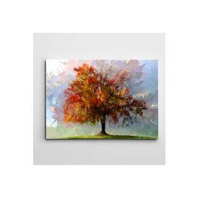 Dekolata Çizim Ağaç ve Gökyüzü Modern Sanat 40x60 cm Kanvas Tablo