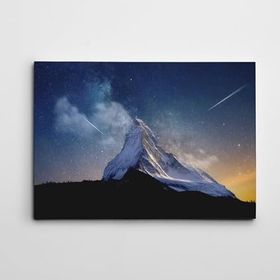 Dekolata Dağ ve Yıldızlar 50x70 cm Kanvas Tablo