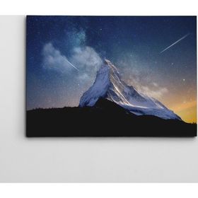 Dekolata Dağ ve Yıldızlar 70x100 cm Kanvas Tablo