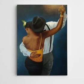 Dekolata Dans Eden Kadın Ve Adam 140x200 cm Kanvas Tablo