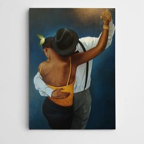 Dekolata Dans Eden Kadın Ve Adam 85x120 cm Kanvas Tablo