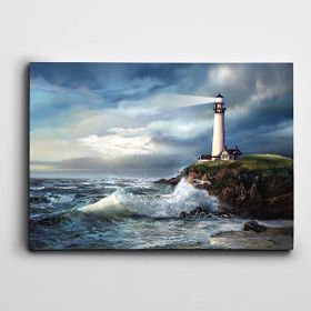 Dekolata Deniz Feneri 30x40 cm Kanvas Tablo