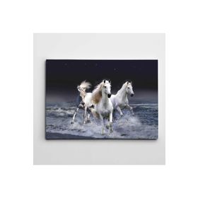 Dekolata Denizde Atlar 50x70 cm Kanvas Tablo