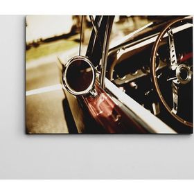 Dekolata Direksiyon Retro 40x60 cm Kanvas Tablo