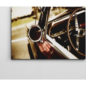 Dekolata Direksiyon Retro 70x100 cm Kanvas Tablo
