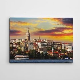 Dekolata DK000224 Galata Kulesi 50x70 cm Kanvas Tablo