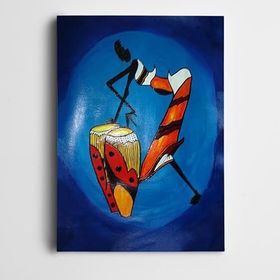 Dekolata DK002282 Afrikalı Kadın Dekoratif 25x35 cm Kanvas Tablo