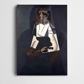 Dekolata DK002841 Mandolinli Kadın Modern 50x70 cm Kanvas Tablo