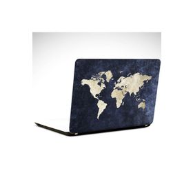Dekolata Dünya Haritası 29x24 cm Laptop Sticker