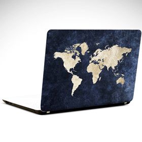 Dekolata Dünya Haritası 34x24 cm Laptop Sticker