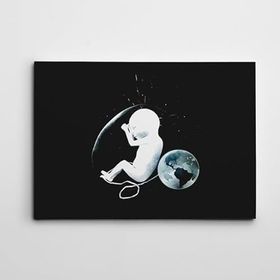 Dekolata Dünya ve Bebek 40x60 cm Kanvas Tablo