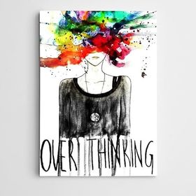 Dekolata Düşünceler Modern Sanat 40x60 cm Kanvas Tablo