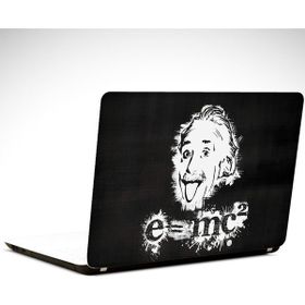 Dekolata Einstein Siyah Beyaz 25x19 cm Laptop Sticker