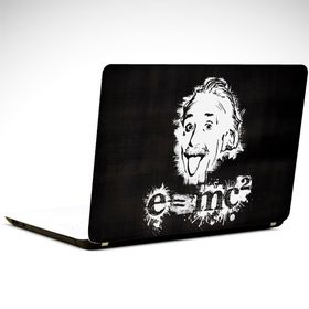 Dekolata Einstein Siyah Beyaz 29x24 cm Laptop Sticker