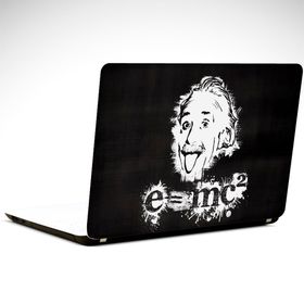 Dekolata Einstein Siyah Beyaz 34x24 cm Laptop Sticker