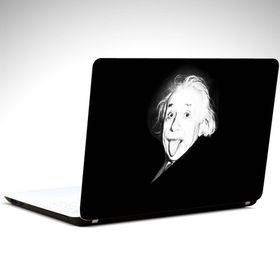 Dekolata Einstein Siyah Beyaz 40.5x27 cm Laptop Sticker