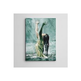 Dekolata Esaretin Başka Bir Bedeli 70x100 cm Kanvas Tablo