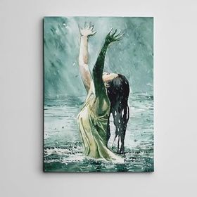 Dekolata Esaretin Başka Bir Bedeli 85x120 cm Kanvas Tablo