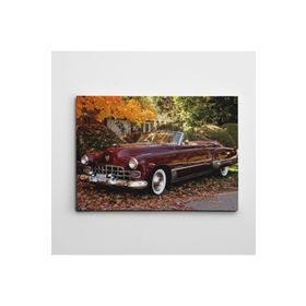 Dekolata Eski Cadillac 20x30 cm Kanvas Tablo