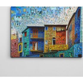 Dekolata Evler 40x60 cm Kanvas Tablo