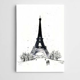 Dekolata Eyfel Paris Modern Sanat 85x120 cm Kanvas Tablo