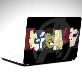Dekolata Fantastik Kahramanlar Minimal 35x26 cm Laptop Sticker