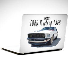 Dekolata Ford Mustang 1969 38x27 cm Laptop Sticker