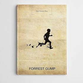 Dekolata Forrest Gump 100x140 cm Kanvas Tablo